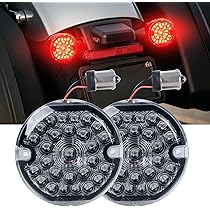 QUASCO 1157 1156 LED Turn Signals, 3 1/4 Inch Flat Front Rear