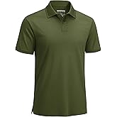 Cavva Men's Polo Shirts Short Sleeve Performance Quick Dry Moisture Wicking Collared Shirt for Golf Fishing