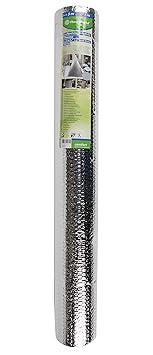 Floraworld 012159 Luftpolsterisolierfolie Thermo Comfort Silber 500 x 100 x 100 cm