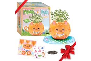 Creativity for Kids Plant-A-Pet: Kitty - Arts and Crafts for Kids, Gifts for Girls and Holiday Stocking Stuffers for Kids, Boy and Girl Toys, Chia Seed Plant Pet (Ages 6+)