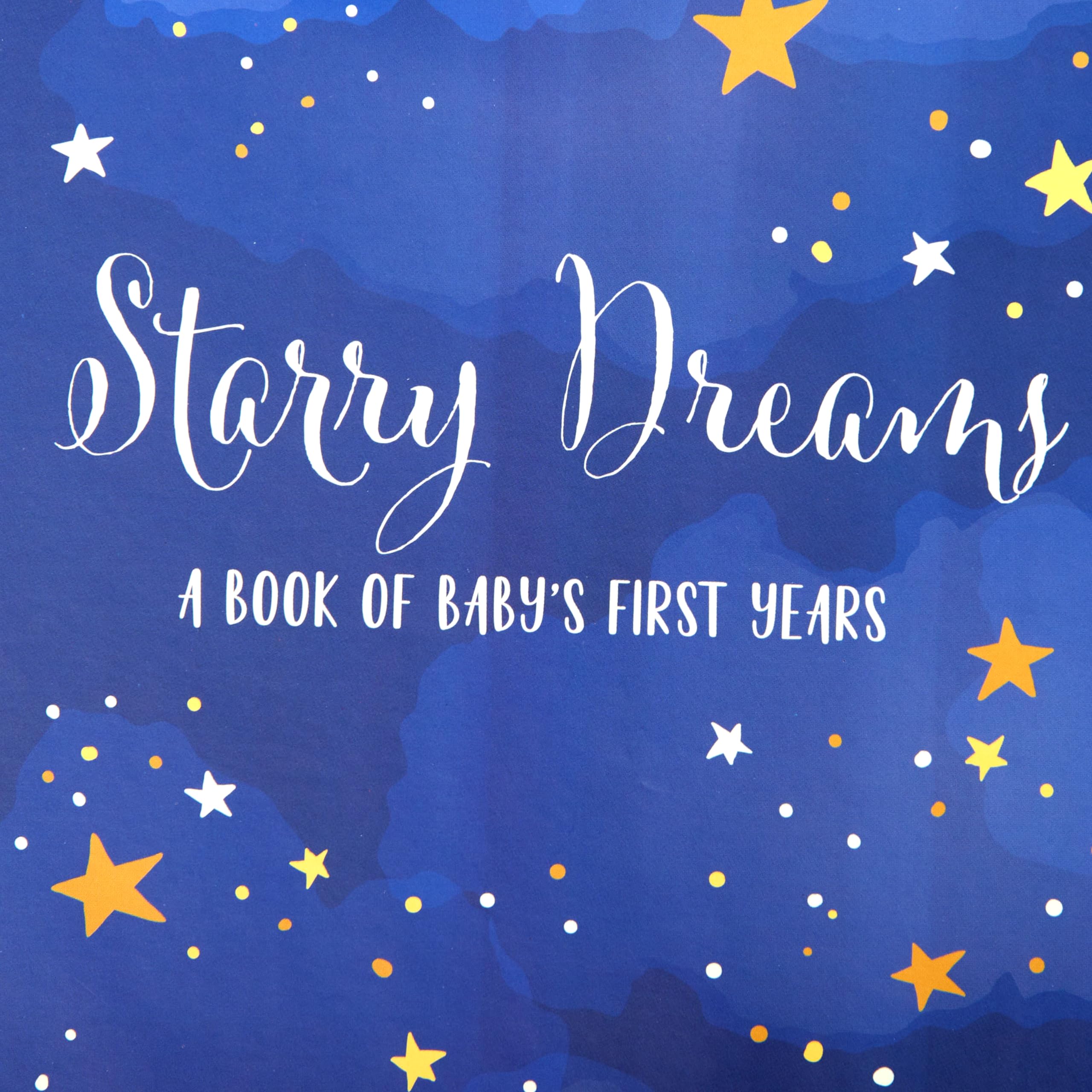 C.R. Gibson Starry Dreams First 5 Years Gender Neutral Baby Memory Book, 8.75