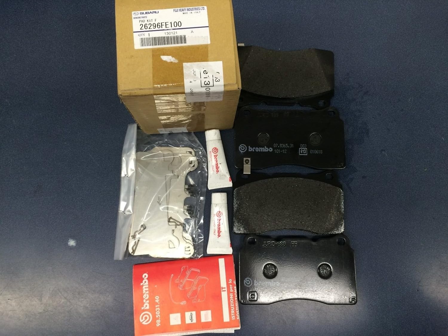 Genuine Subaru Impreza Wrx Sti Front Brake Pads Brembo 20042017