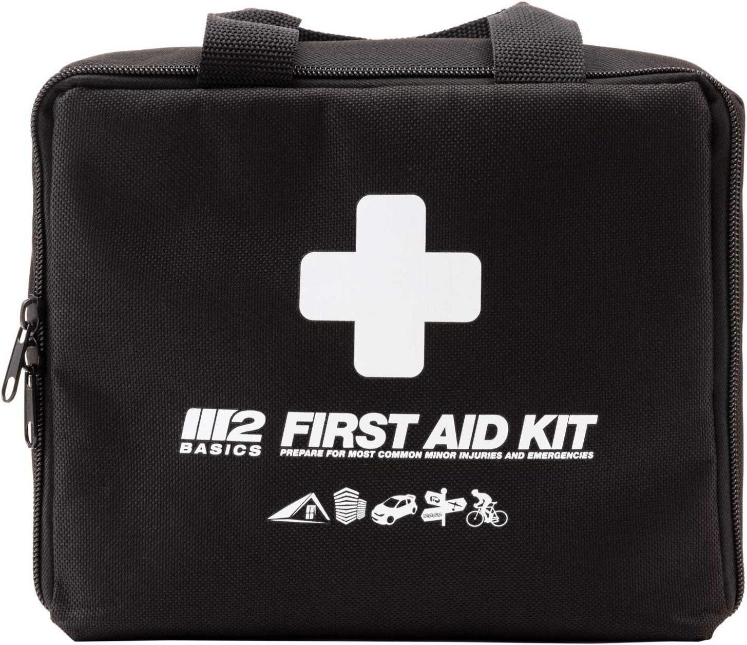 M2 BASICS 300 Piece (40 Unique Items) First Aid Kit | Free First Aid Guide | Emergency Medical Supply | for Home, Office, Outdoors, Car, Survival, Workplace: Health & Personal Care
