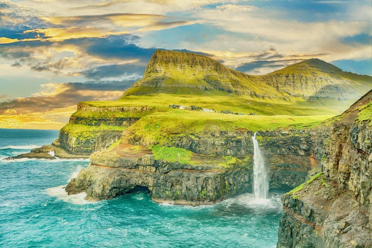 arts puzzles Jigsaw Puzzle Faroe Islands Archipelago Ireland 500-Pieces