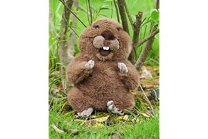 Big Teeth Groundhog Plush Driver Headcover Animal, Funny Gopher Driver Head Cover for 460cc Club, Woodland Golf Head Covers f