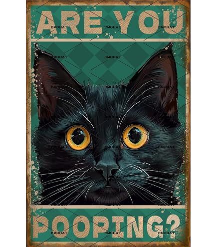 Targa In Metallo Per Parete 20x30 Cm Con Gatto E Scritta Divertente 'Biscuits You Need Em' - Decorazione Shabby Chic Per Cucina