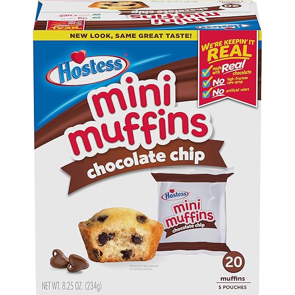 HOSTESS CHOCOLATE CHIP MINI MUFFINS MULTIPACK, 10 OZ
