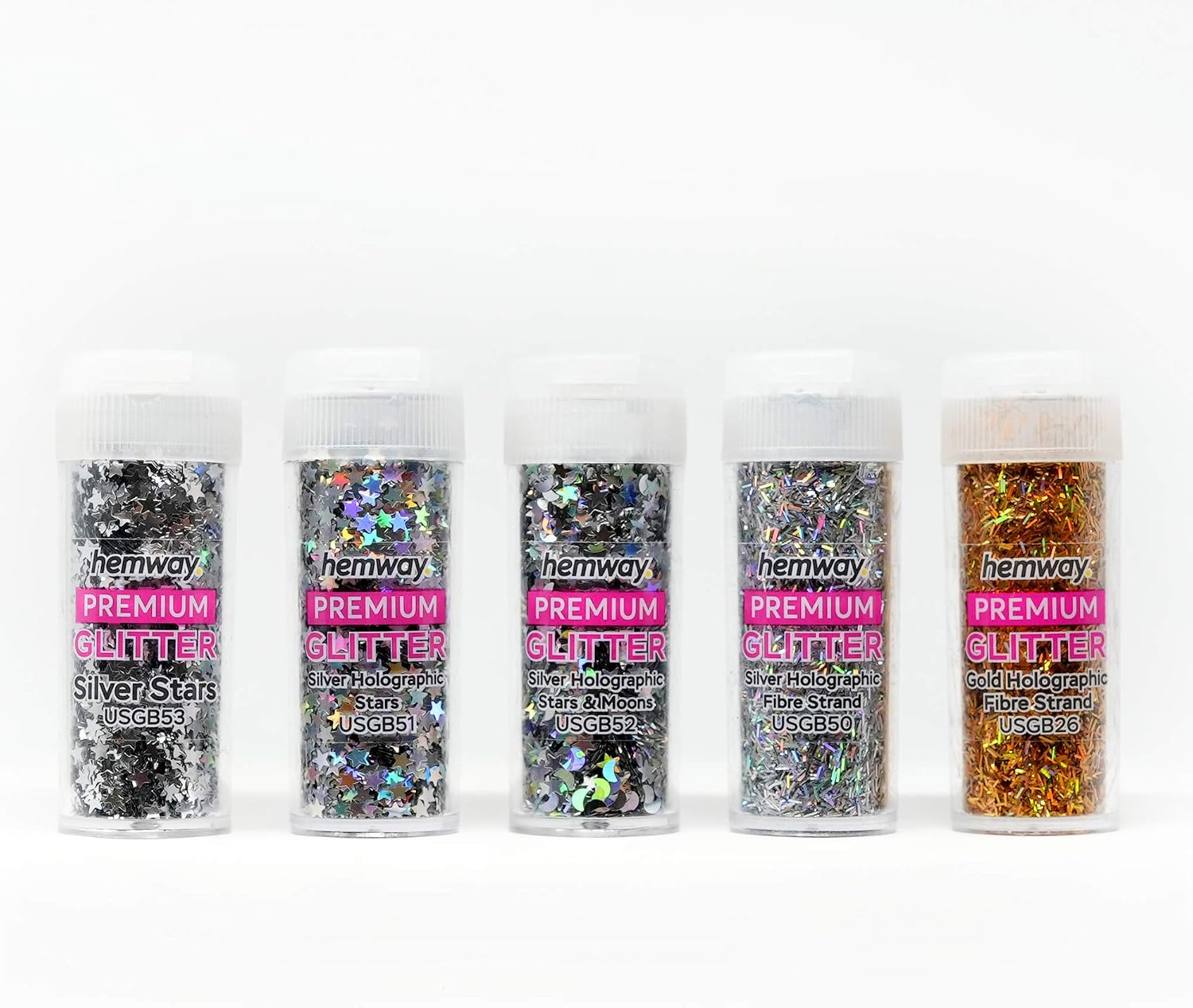 Ultra Sparkle Craft Glitter Shaker Box, 54 Colour Set, Ultrafine - Image 5