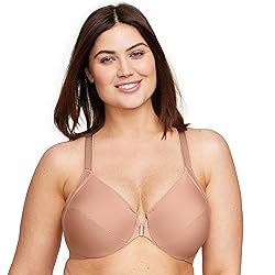 Glamorise Full Figure Plus Size Front-Closure