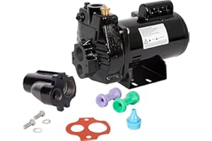 Red Lion PumpWorks PW-CJ75 115/230 Volt, 3/4 HP, 8.1 GPM Convertible (Shallow or Deep Well) Jet Pump, Black, 97090701
