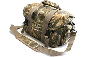 HUNTPAL Hunting Duffle Bag with Insulated Lining, Water-Resistant Tactical Shooting Range Sling Bag with Transparent Waterproof Phone Pouch, Shell Holders and Versatile Pockets, Hand/Shoulder Carry
