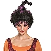 Disguise Disney Hocus Pocus Mary Deluxe Wig Costume Accessory, Black, Adult Size