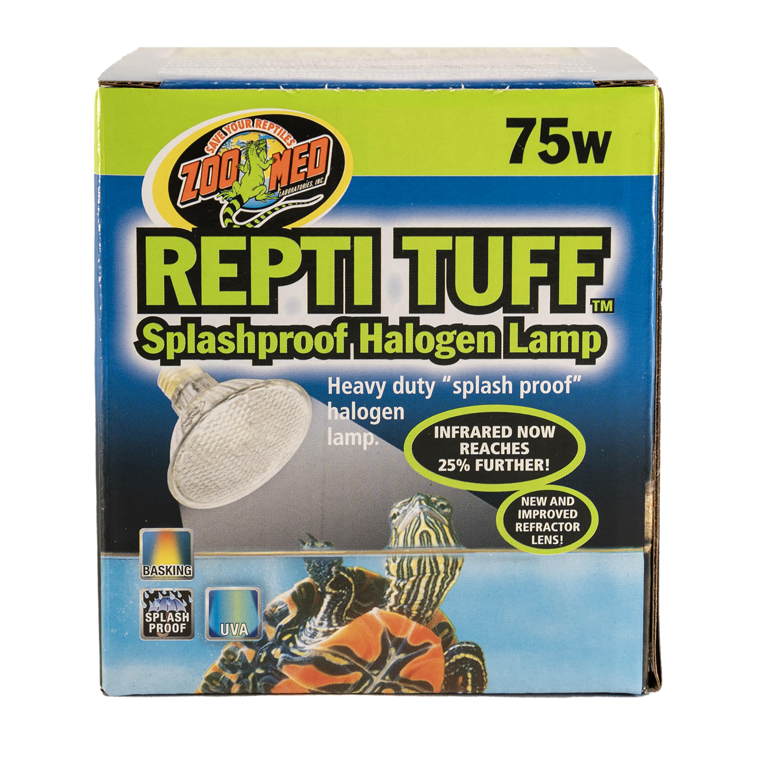 Zoo Med AH-XL Turtle Tuff Halogen Lamp, 75 Watt