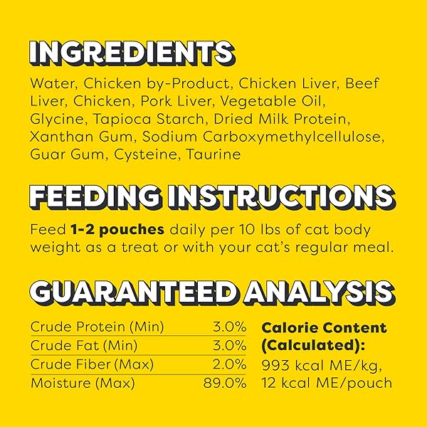 TEMPTATIONS CREAMY PUREE SQUEEZABLE LICKABLE CAT TREATS, WET CAT TREATS WITH BEEF LIVER, 0.42 OZ. TUBES, 16 COUNT