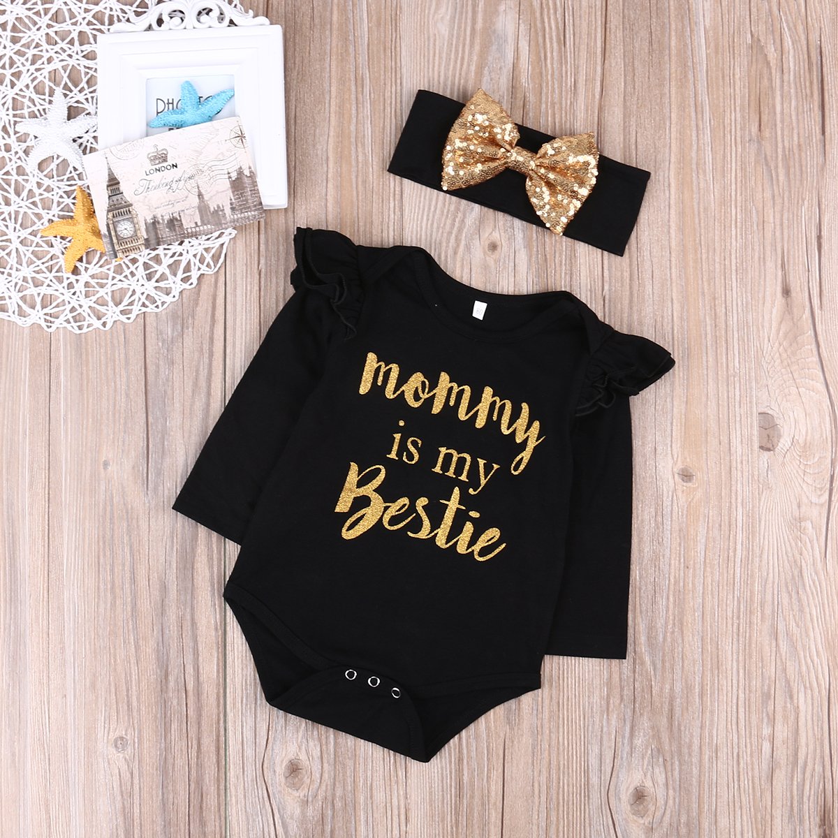 Mama's Girl Baby Bodysuit - Mommy's Bestie Newborn Outfit