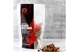 The Sugar Lab Belgian Rock Sugar – 2 Pounds - Natural REAL Beet Sugar - Brown Rock Sugar - Teavana Style Tea Sugar - Perfect Sugar Cube or Amber Sugar Replacement - Natural Belgian Rock Sugar for Tea