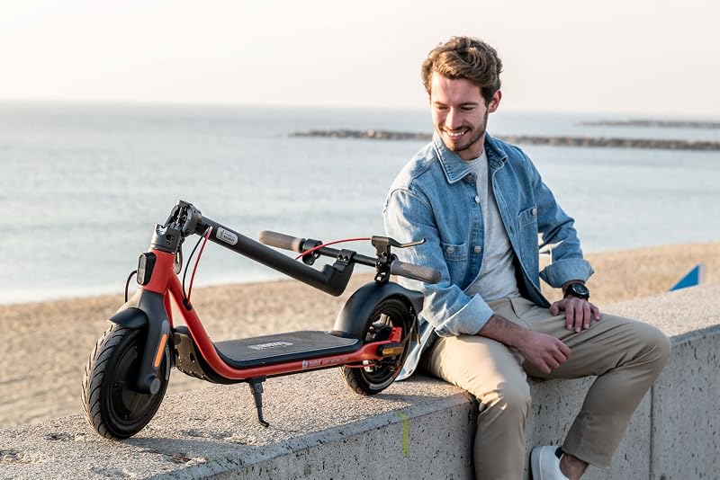 , Patinete eléctrico, modelo D38E para adultos, velocidad máxima de 25km/h, Autonomía de hasta 38km, freno delantero electrónico y freno trasero de tambor
