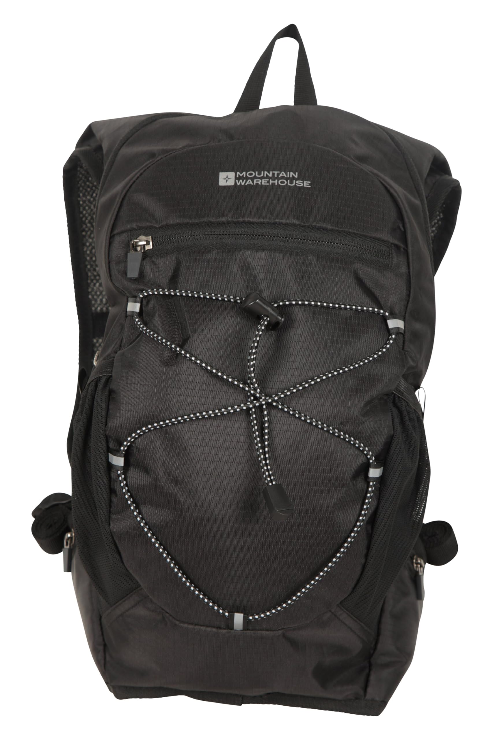 Mountain Warehouse Track Hydro Bag - 6 Litres - Ripstop Hydration Pack, Soft Water Bottle Black