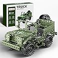 Lucky Doug STEM Building Projects Model Truck Set - Building Toys for Kids Ages 8-12, Assembly Science Army Toys for Boys 8 9 10 11 Years Old