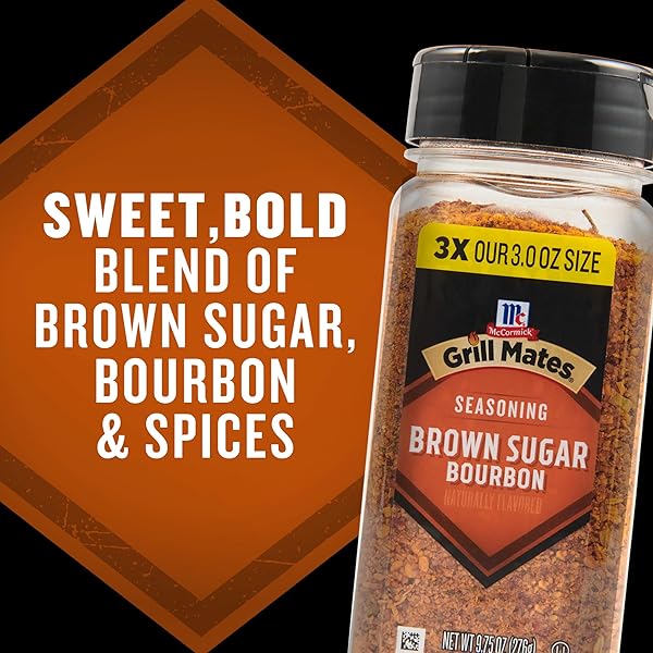 MCCORMICK GRILL MATES BROWN SUGAR BOURBON SEASONING, 9.75 OZ