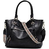 Chase Chic Leather Hobo Bags for Women, Medium Shoulder Purses Handbags Satchel Tote Purse with Crossbody Starp