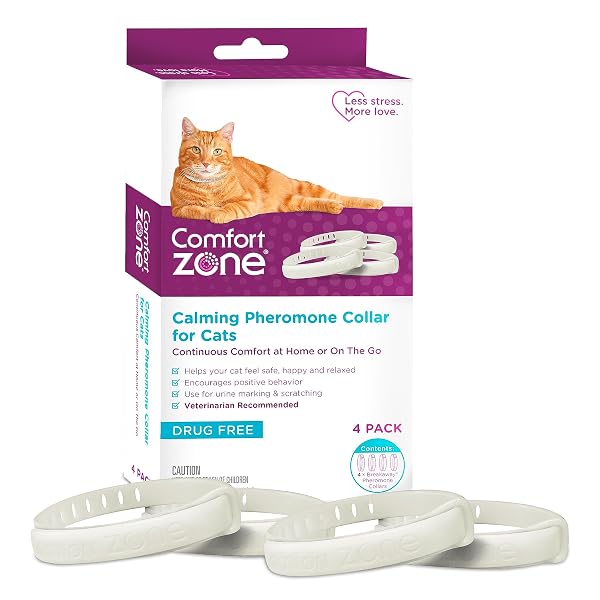 COMFORT ZONE CAT CALMING COLLAR VALUE PACK: 4...