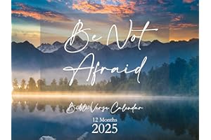 JBH CREATIONS Be Not Afraid Bible Verse Wall Calendar 2025