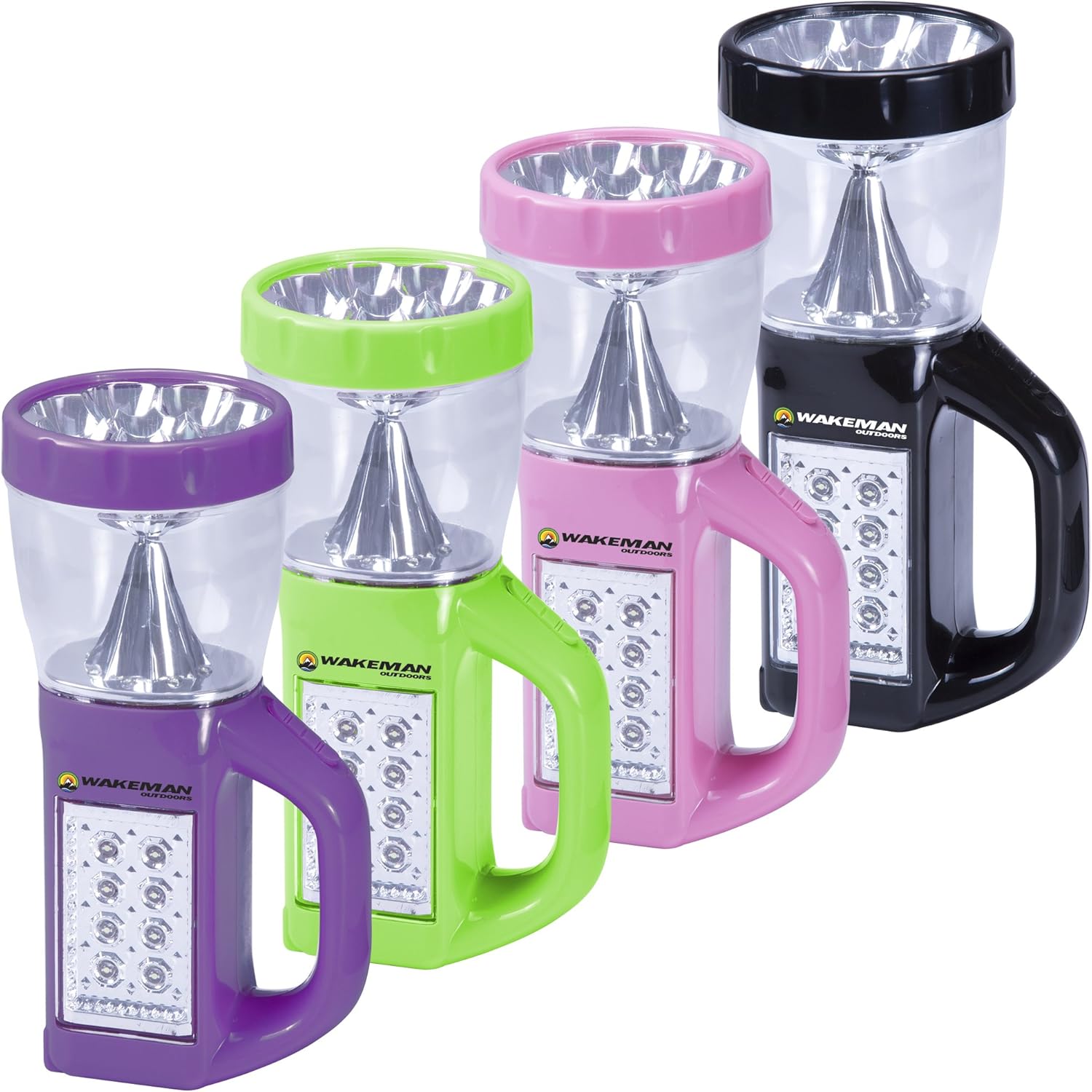 Wakeman 3 in 1 LED Lantern, Flashlight and Panel Light, Lightweight Camping Lantern Outdoors (for Camping Hiking Reading and Emergency) (Purple), 75-CL1008: Sports & Outdoors