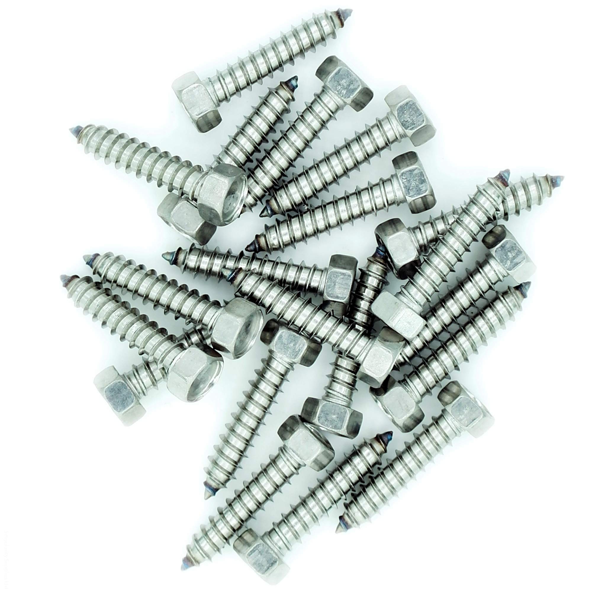 No.7 x 0.7 (3.9mm x 19mm) Hex Self-Tapping Screw - Stainless Steel (A2) (Pack of 20)
