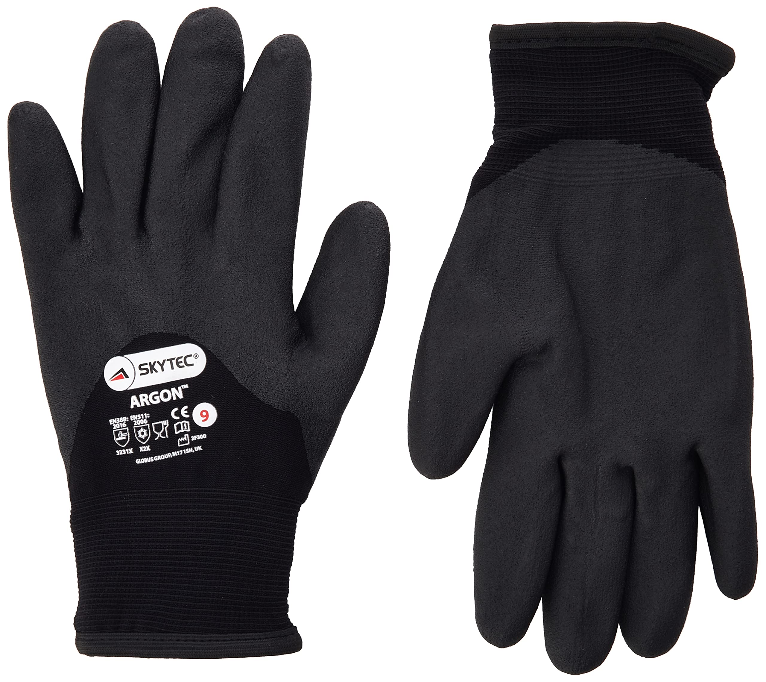 Skytec Gloves SKY08-L Argon Glove, Size: L, Black, 1 Pair