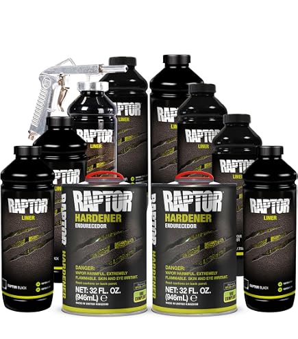 Amazon.com: U-POL Raptor Black Metallic Urethane Spray-On Truck
