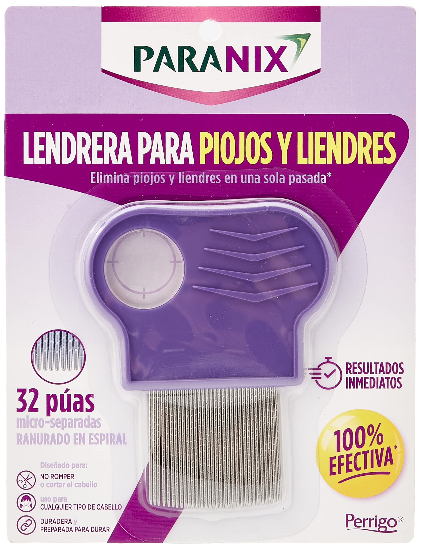 Paranix Fine-Toothed Comb for Treating Lice & Nits - No Insecticides - 1 Unit