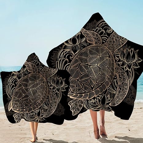 turtle hooded towel
