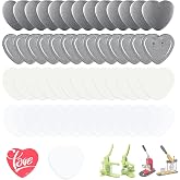 Happizza Heart-Shaped 2.24 inch/57mm Button Parts for Button Maker Machine Heart Shape, Button Supplies Badge Button Making Supplies, Includes Metal Cover, Button Back Cover, Clear Film&amp;Blank Paper