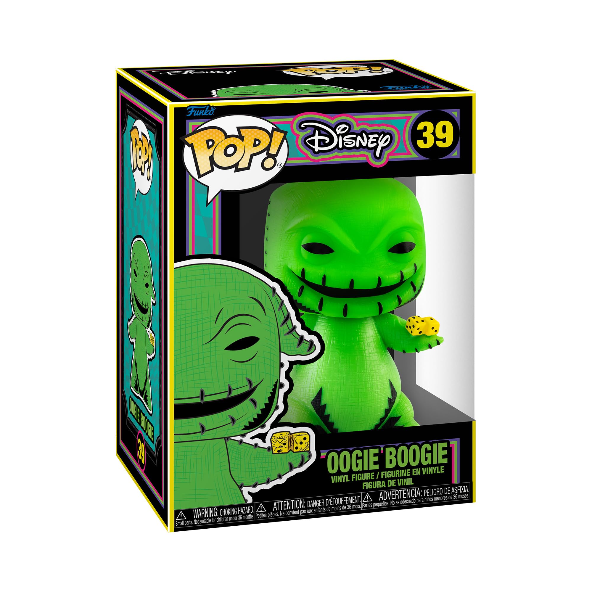 Funko POP! Disney: the Nightmare Before Christmas - Blacklight - Oogie Boogie - Collectable Vinyl Figure - Gift Idea - Official Merchandise - Toys for Kids & Adults - Movies Fans