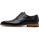 Jousen Mens Dress Shoes Leather Oxford Derby Shoe Formal Brogue Wingtip Dress Shoes for Men