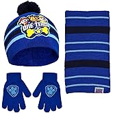 Nickelodeon Boys Toddler Winter Hat, Scarf & Mittens Set 2-4 Or Paw Patrol Marshall Hat, Scarves & Kids Gloves Sets 4-7