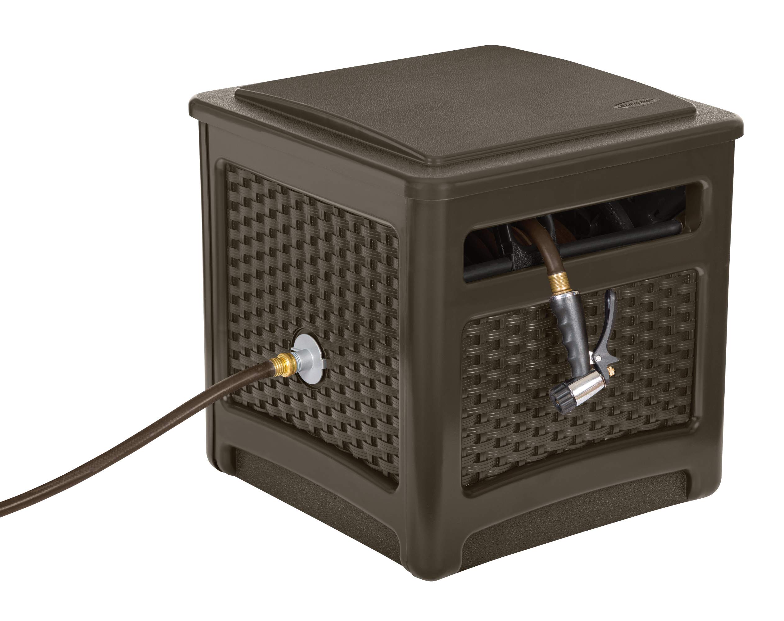 Suncast NoLeak Resin WickerLooker Hose Reel, Mocha Pricepulse