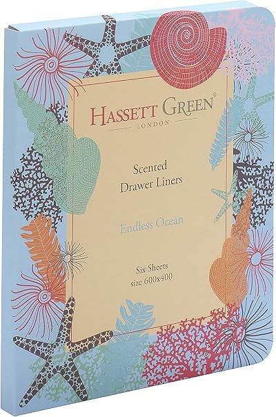 Hassett Green London Endless Ocean Scented Drawer Liners - 6 Sheets
