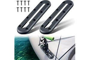 Hohean Kayak Track, Kayak Low Profile Track for Fishing Rod Holder, Kayak Track Accessories for Cup Holder, Kayak Accessories Mount Track, Kayak Rail Track for Paddle Holders