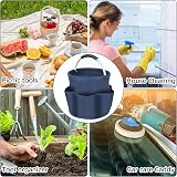 Opopark 17L Collapsible Bucket Tool Bag Navy Blue with Multiple Pockets view 8