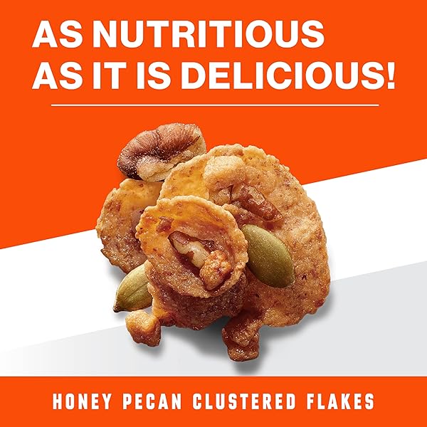 WHEATIES PROTEIN BREAKFAST CEREAL, HONEY PECAN, 21G PROTEIN, BREAKFAST OF CHAMPIONS, 16.4 OZ