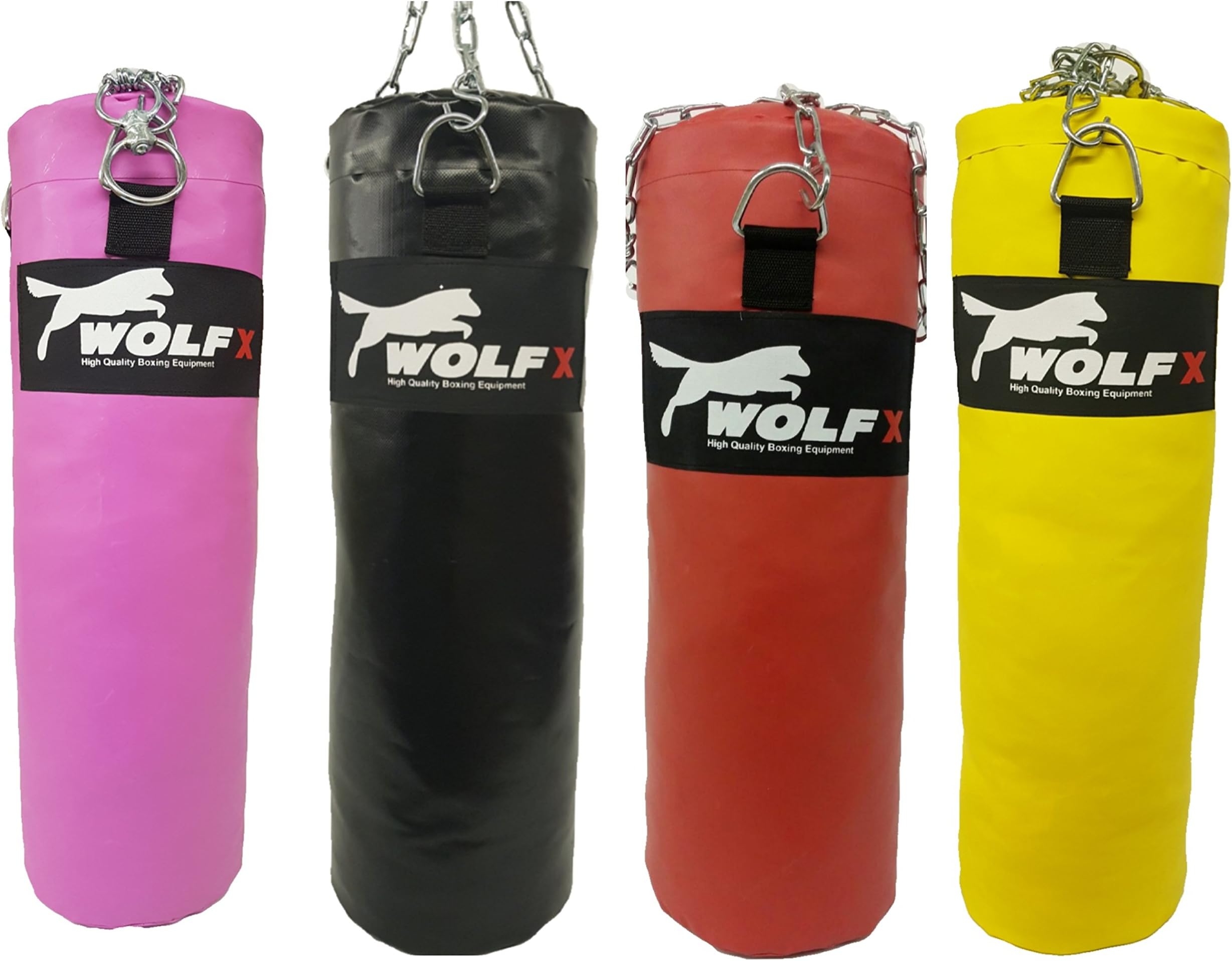 4ft,5ft,6ft Punch Bag/MMA/kick/Heavy/Filled with chain (Black)