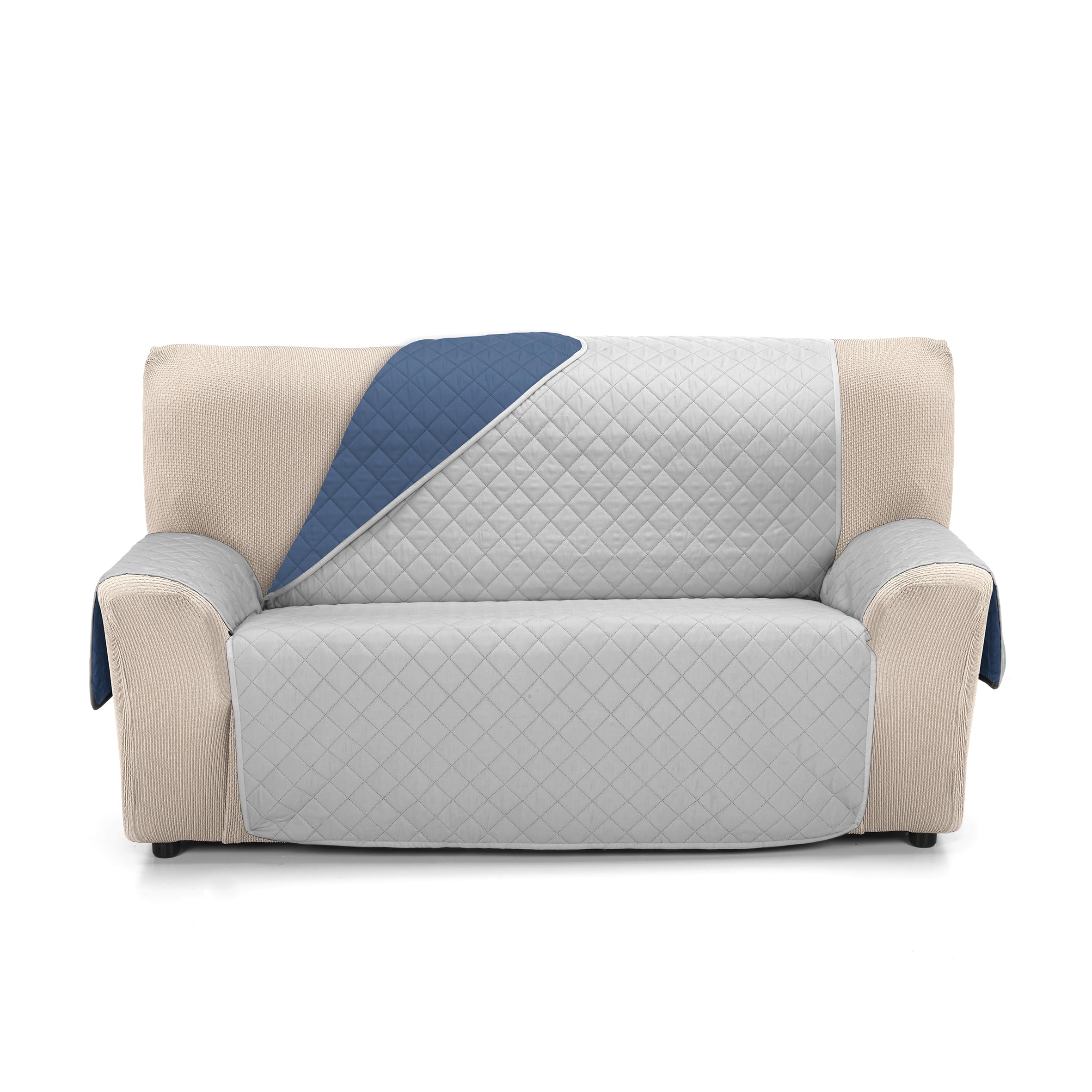 Martina Home 2 Seater Amber Sofa Cover Grey/Blue