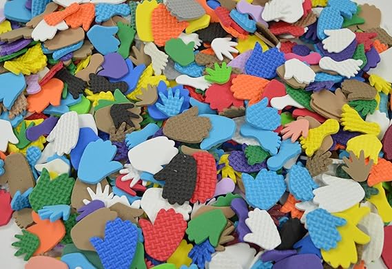 Bulk Schaumstoff Formen – Hände und Füße große 1 kg Bag 2500 Pro Pack