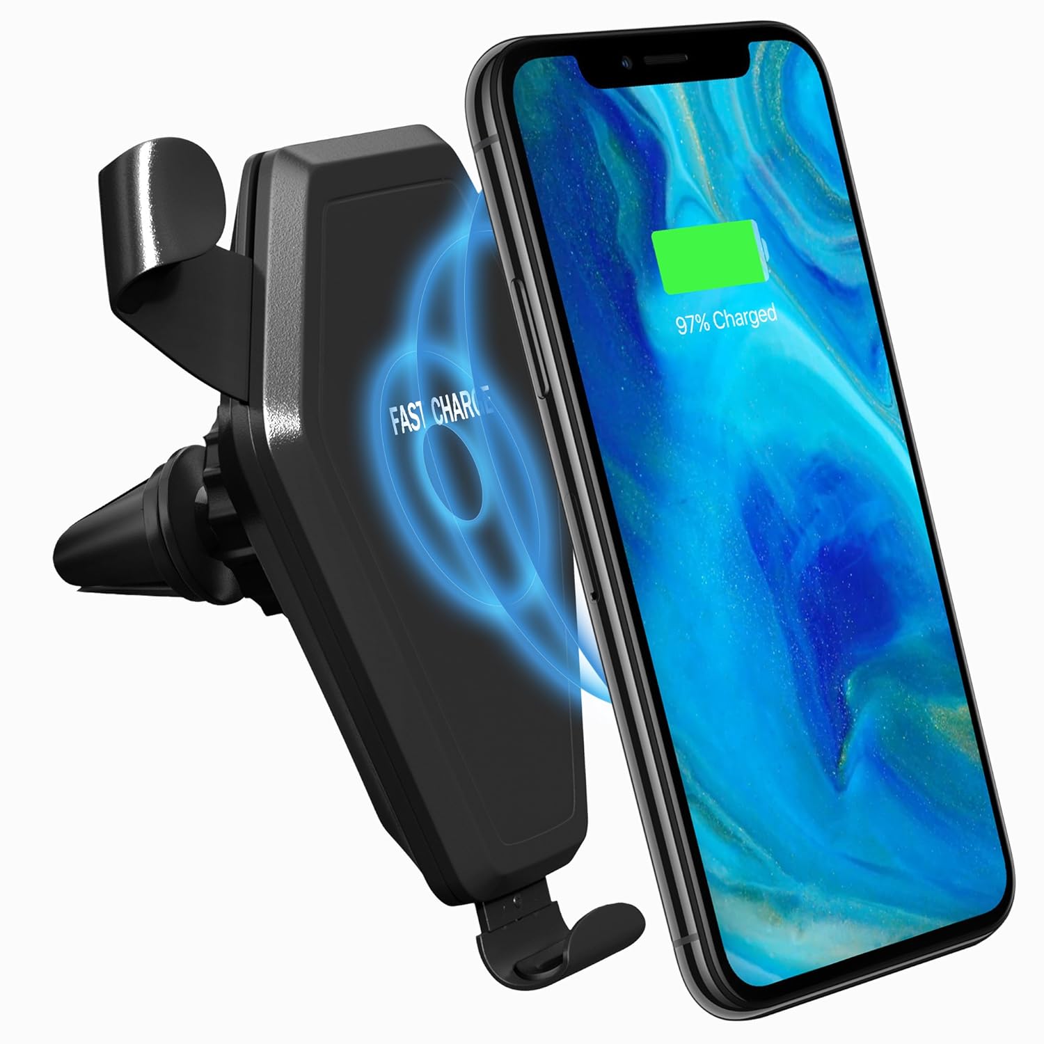 国産 Iphone For Standart充電qi Mount Vent Air Car 高速ワイヤレス車電話充電 器マウントクイック ユニバーサル 超高速qi充電パッド X 8 B078lw3zrf S6エッジ S7 S8 S8 Galaxy Plus Samsung 8 カーナビ Element Webduck Co Il