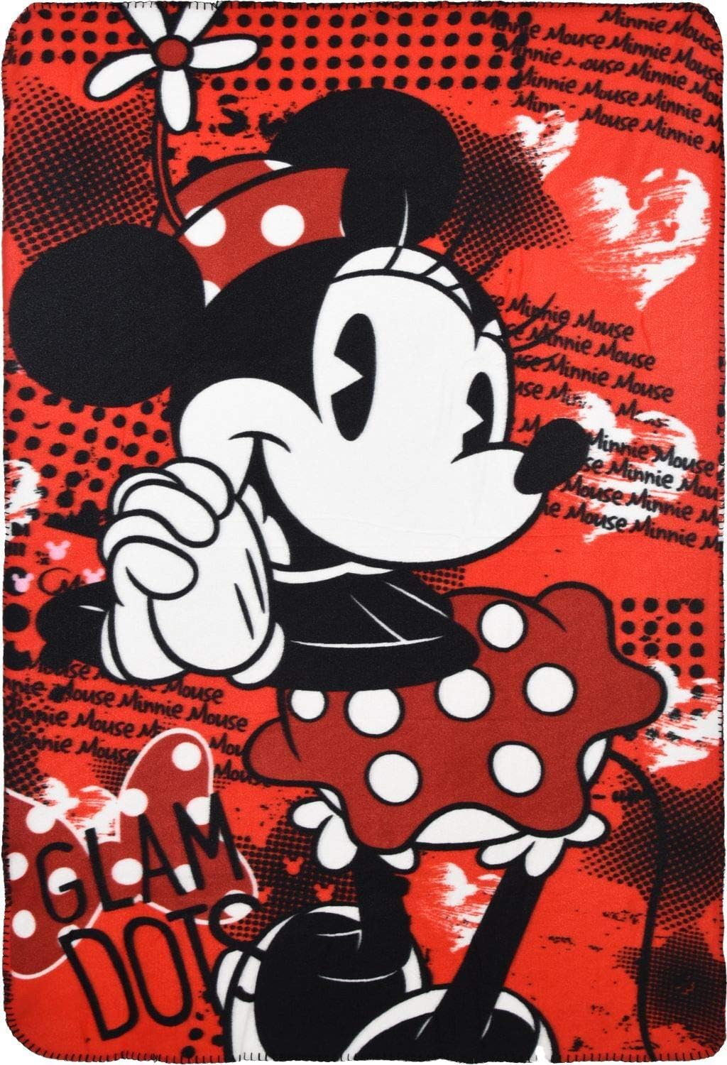 Disney MINNIE WINTER BLANKET PLAID MOUSE PAIL CM. 100X150 - HS4225/1