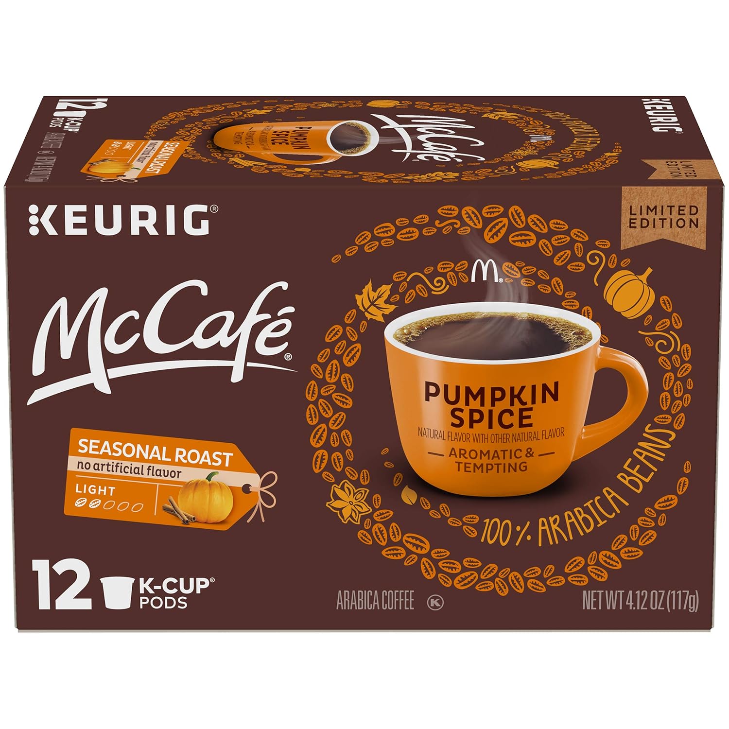 McCafe Pumpkin Spice Keurig K Cup Coffee Pods (12 Count)