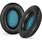 Aurivor Replacement Ear-Pads for Bose Quiet-Comfort QC 35 (ii) 25 15 2 Headphones, Tear-Proof Cushion for QC35 (ii) AE2 QC25