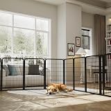 Yaheetech Lightweight Dog Playpen 8 Panels 100cm Fence Portable RV Camping view 3